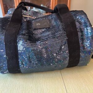 PINK Victoria's Secret Sequin Bag with Black Label